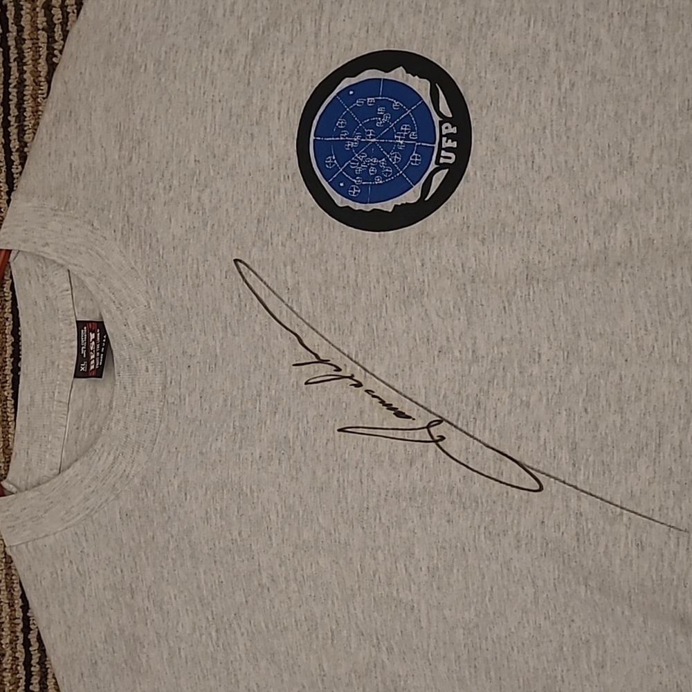 STAR TREK Scotty Montgomery James Doohan Autograph UFP Logo Mens XL‎ T Shirt VTG